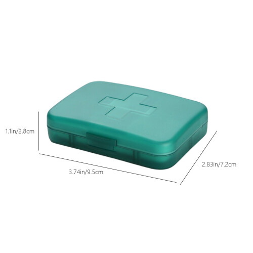 Mini pilulier hebdomadaire à 6 compartiments, résistant à l'humidité 1