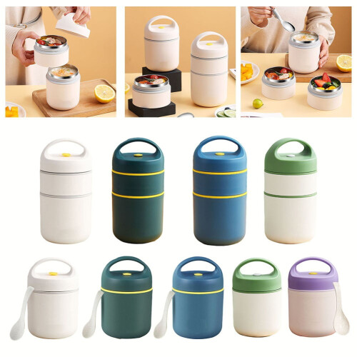 Insulated Lunch Box Leakproof Stackable for Hot or Cold 2