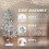 Ktaxon pine Christmas tree pre-lit 4 ft 325 warm white 4