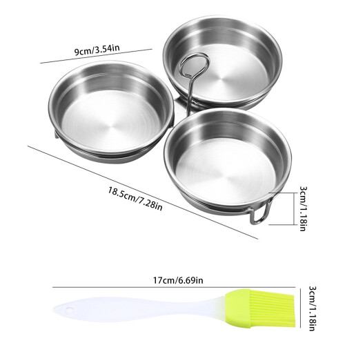 304 Stainless Steel Egg Poacher 6-Cup Pan 2