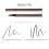 Liquid Eyeliner and Eyebrow Pencil Waterproof 2ml Brown 8