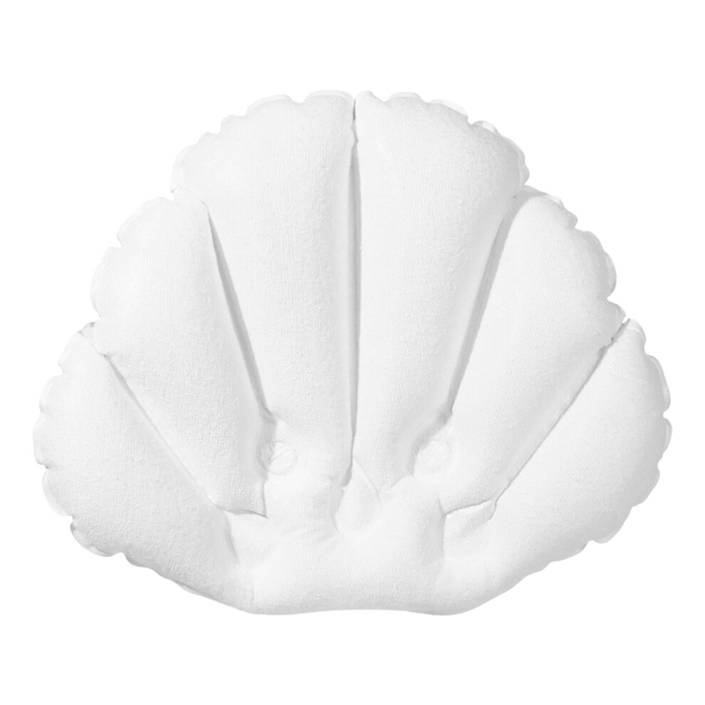 Inflatable Bath Pillow with Suction Cups for Neck and Back