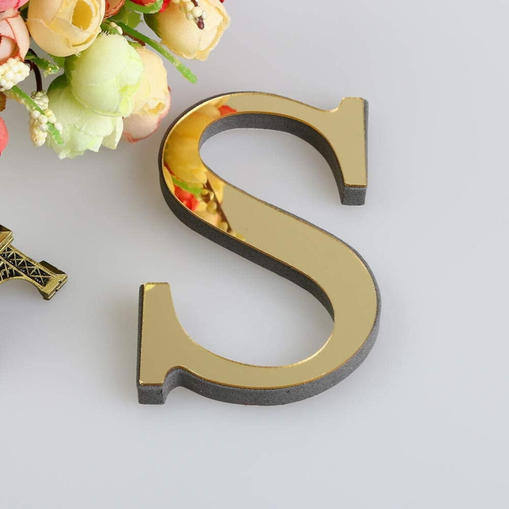 Acrylic Mirror Wall Stickers 26 Letters 9178400617485