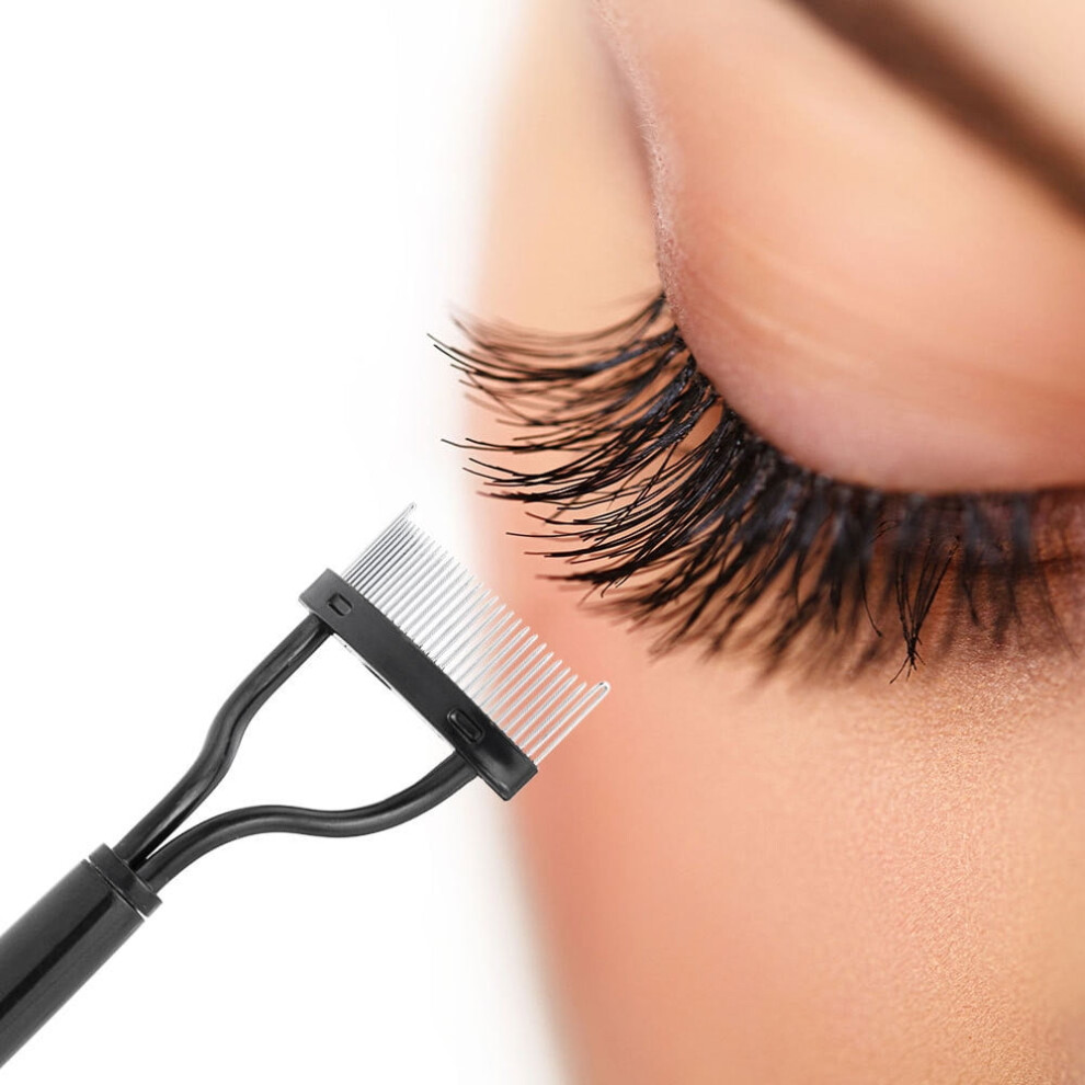 Eyelash Separator Brush Metal Makeup Comb 1pc
