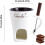 Ceramic fondue cup set with forks, red, 4-piece 7
