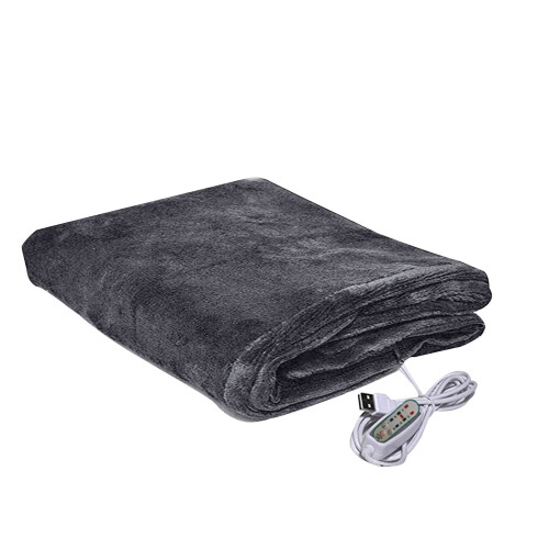 Electric Blanket Gray Polar Fleece Full 1