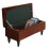 Ottoman Cover Breathable Lightweight Rectangle Brown 1
