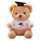 Graduation Plush Bear with Cap 23cm Soft Durable Keepsake 2