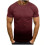 Tricou casual bărbătesc cu mânecă scurtă, cu imprimeu gradient, 1 pachet 1