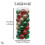 Christmas Bauble Set Red Green Gold 35 Pieces 3