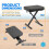 Pyle adjustable padded keyboard bench with 4 non-slip feet 2