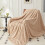 Wool Sofa Blanket Warm Thick Winter Blanket Yellow Green 8
