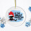 Black Cat Christmas Ornament with Humorous Design 2