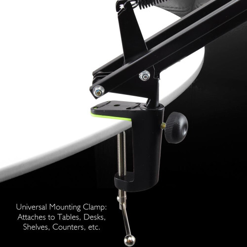 Pyle PMKSH04 scissor mic stand with adjustable arm and 2