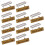 Metal clothing labels rectangle 10 pcs 6