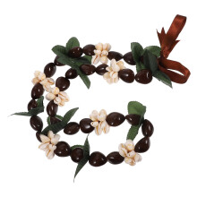 Halsband i akryl, Hawaiianskt nöt, flerfärgat, 15 cm