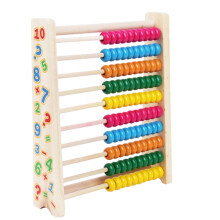 Wooden Chinese Abacus for Kids Counting Beads Frame 10