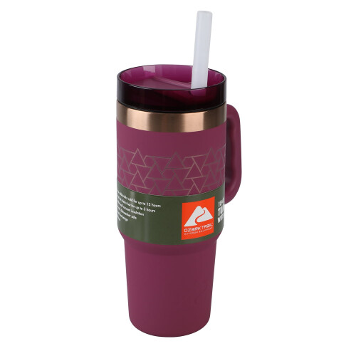 Ποτήρι Ozark Trail 18oz από ανοξείδωτο ατσάλι με μόνωση και λαβή, βιολετί ματζέντα 2