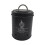 Metal vintage vegetable storage bin black garlic 6