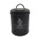 Metal vintage vegetable storage bin black garlic 2