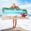 Microvezel strandhanddoek 30x60 inch extra groot zandbestendig 1