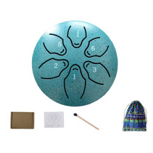 Steel Tongue Rain Drum 8-Note 6 Inch Outdoor Camping Yoga