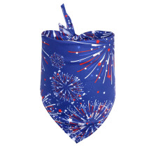 Bandana dla psa z amerykańską flagą, dwustronna, 6,5 x 16,5 x 25,6 cala