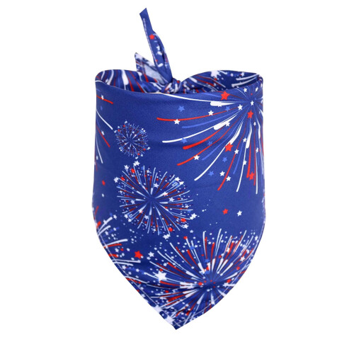 Bandana reversível para cães com a bandeira americana: 6,5 x 16,5 x 25,6 polegadas