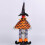Halloween witch hat wine bottle decor set 4
