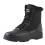 Botas táticas masculinas de trabalho em couro com zíper lateral 1