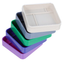 Scatola portaoggetti in plastica a 5 strati con coperchi per componenti di orologi