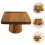 présentoir à gâteaux carré en bois, 1 pièce 1