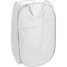 Draagbare, opvouwbare wasmand van gaas (1 stuk)