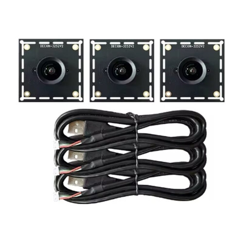 3PCS GC2053 2MP 1080P 100-Degree USB Camera Module USB Free Drive with 3 Meters Cable for Automatic Scoring System 1