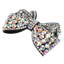 Clips para zapatos con lazo de diamantes de imitación removibles para mujer (1 par)