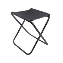 Banqueta dobrável portátil para uso externo, resistente, 45,2 cm (17,8 pol.), 110 kg