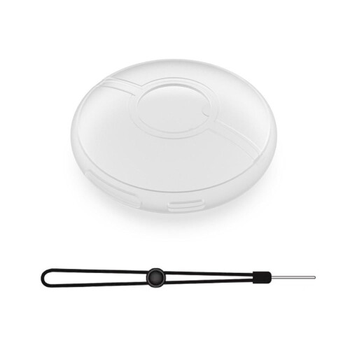 Funda protectora de silicona transparente GO Plus 2023 con correa para la muñeca.