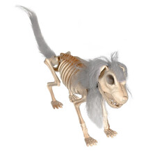 Decorazione di Halloween a forma di scheletro di cane, leggera, 15x3,1x9,8 cm