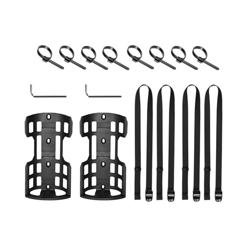 Bicycle Front Fork Cargo Cage with Water Bottle Mount 2-Pack