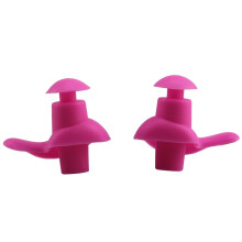 Schwimm-Ohrstöpsel für Erwachsene, wasserdicht, Silikon, rosa
