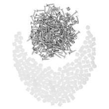 Viti per cerniere per sportello cassetta postale, colore bianco, 200 pezzi