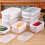 Boîtes alimentaires empilables compatibles micro-ondes - 4 tailles 8