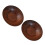 Plato redondo de madera para salsa de soja (2 unidades) 1