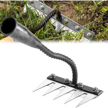 Iron Rake2.0 – Robuster Unkrautrechen aus Kohlenstoffstahl mit 7 Zähnen