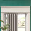 Adjustable Spring Tension Curtain Rod Antique Silver 42-72 6