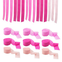 Papierbanddekorationen Regenbogen 6er-Pack