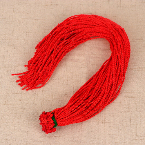 Cordon de collier tressé rouge de 45 cm (lot de 100)