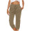 Dame sommer capris plus size elastiske bukser med vide ben 1