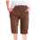 Short décontracté uni pour femme, taille élastique, coupe ample, large 1