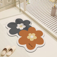 Tapis de bain antidérapant avec dos en caoutchouc, séchage rapide et absorbant